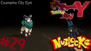 Mega Lucario VS Coumarine City Gym Pokémon Y Nuzlocke 29 [upl. by Aihsotan993]