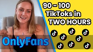 How to make 90  100 TikTok videos in TWO HOURS  How to promote your Onlyfans [upl. by Aleen]