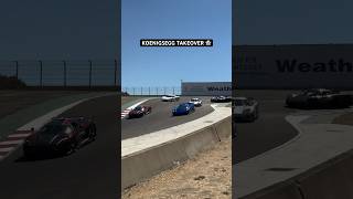 Koenigsegg takeover at Laguna Seca 😍 [upl. by Htebaile547]