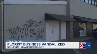 Flower shop vandalized in Bellevue [upl. by Ydnahs]