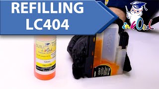 How to Refill BROTHER LC404 Ink Cartridges [upl. by Siekram175]