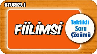 Fiilimsi  Taktikli Soru Çözümü 📙 tonguçCUP 1Sezon  8TURK91 [upl. by Laurice]