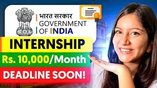 🔥 URGENT Government Internship with Certificate  ₹10000 ⚠️ Few Days Left  Open to All [upl. by Nwahsd]