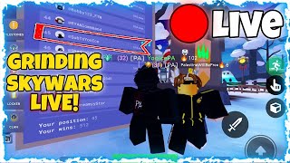 🔴 Grinding Skywars Roblox Bedwars  Top 45 Monthly [upl. by Eelegna]