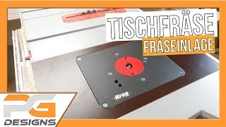 Frästisch für die Tischkreissäge  Beispiel Bosch GTS 10 XC [upl. by Larissa]