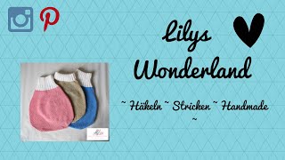 Schlafsack  Pucksack für Babys  Häkeln  Stricken  Handmade [upl. by Liemaj]