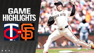 Twins vs Giants Game Highlights 71424  MLB Highlights [upl. by Eldoree488]