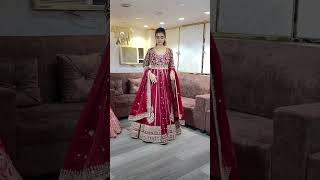 Rad lehenga designs Amar shop har prakar ke lehenge uplabdh hai 1million wedding viralvideo vr [upl. by Enia]