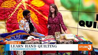 Briarwood Arts Center Old Fashioned Hand Quilting Anniversary with Stephany Brown on WLBT Studio 3 [upl. by Culley782]