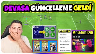 TÜRKÇE SPİKER TSUBASA MODU YENİ STADYUMLAR DEVASA GÜNCELLEME GELDİ🔥 eFootball Mobile 25 [upl. by Brout]