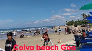 Colva beach one of the best tourist spots in Goa [upl. by Gay733]