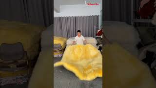 100 pure wool mattress kang mat tatami mat sheep skin bed blanket Kuaishou vermicelli Kuaishou [upl. by Thordia]