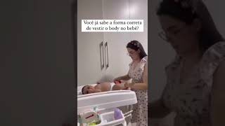 Como vestir bebê 🍼 [upl. by Airam]