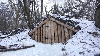 Building complete winter anglers dugout [upl. by Harwilll]