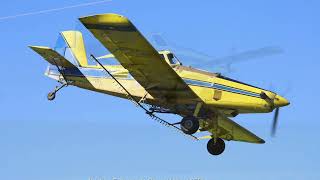 Air Tractor AT502B registered as VHPTG at work spraying the Canola fields near Harden NSW [upl. by Onaivatco]