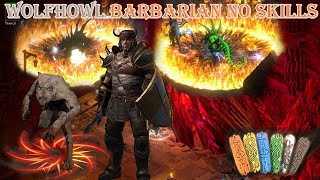 Diablo 2 Resurrected  Wolfhowl Barbarian No Skills Uber TristramThe Latest Unique New Build [upl. by Fellner]