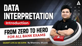 Data Interpretation for All Bank Exams  DI Maths Introduction Class by Shantanu Shukla [upl. by Hteb673]