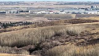 October 27 2024 Birds eye view of Calgary from Nose Hill highest point [upl. by Robison]