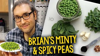 Recipe Brian’s Minty amp Spicy Peas Inspired by Nando’s Macho Peas Vegan OilFree [upl. by Eselrahc351]