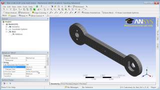 Multizone Mesh for a Bike Crank [upl. by Eekcaj]