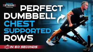 Perfect Dumbbell Chest Supported Rows KING of Back Exercises [upl. by Allis]