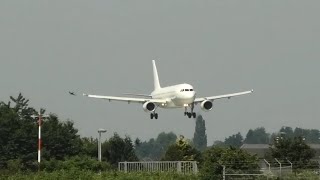 SmartLynx A320200 landet auf dem Flughafen Saarbrücken [upl. by Sim997]