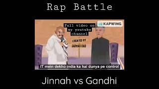 Jinnah vs Gandhi Rap battle muhammadalijinnah gandhi independenceday india pakistan funny [upl. by Imefulo929]