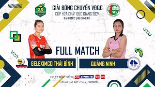 Full Match  GELEXIMCO THÁI BÌNH vs QUẢNG NINH  Đẳng cấp Như Quỳnh đua trụ hạng nghẹt thở [upl. by Ailliw]