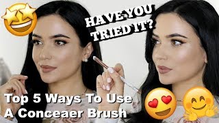 5 Ways To Use a Concealer Brush YOU HAVE TO TRY [upl. by Nybor]