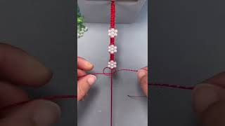 Instructions for weaving flower shaped beaded bracelets diy crafts bracelet [upl. by Aissert312]