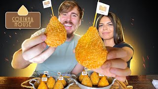 Rodizio de coxinha super crocante e miniburger I Coxinha House  Rodizios 19 Gaba\ [upl. by Fem]