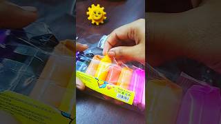 Colourful clay unboxing 😍 shorts shortfeed diy clay [upl. by Hannad]