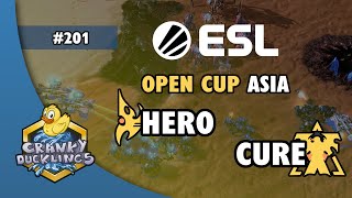 herO vs Cure  PvT  ESL Open Cup 201 Asia  Weekly EPT StarCraft 2 Tournament [upl. by Zakarias]