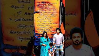 ✍️ThalapathyVijay Songs  Mazhai Pozhira Chinna Chinna Kangal Lyrics Video✍️ yuvan tamillyrics [upl. by Dur]