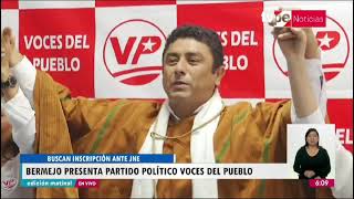 Guillermo Bermejo presentó partido político Voces del Pueblo [upl. by Dinesh]