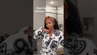 Wash Day Routine for Defined FrizzFree Curls [upl. by Litnahs]