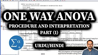 One Way ANOVA in SPSS Procedure and Interpretation  Part 1 [upl. by Eiltan]