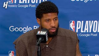 Paul George talks Game 5 Loss vs Mavericks Postgame Interview [upl. by Vorfeld]