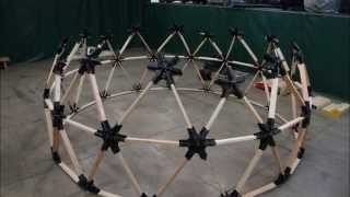 Natural Frequency 3v Geodesic Dome Kit Assembly [upl. by Lukin187]