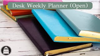 Desk Weekly Planner Open Format  Gallery Leather [upl. by Miharbi819]