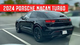 2024 Porsche Macan Turbo EV test SUV spotted in US during testing [upl. by Arim257]