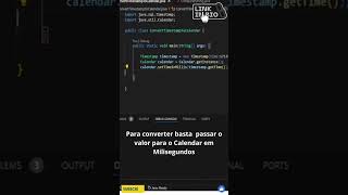 Dicas rapidas Java Convertendo Timestamp para Calendar shorts java javaprogramming [upl. by Abas921]