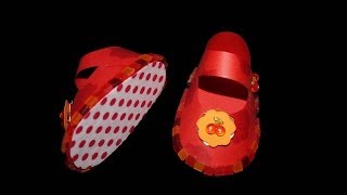 Babyschuhe aus Papier  Bastelanleitung [upl. by Alberta]