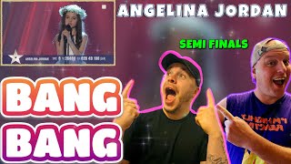 Wins before she starts Angelina Jordan  Bang Bang  REACTION [upl. by Ynavoeg321]