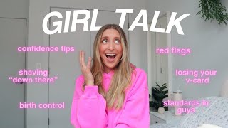 answering TMI GIRL TALK questions relationships first time birth control [upl. by Rolyat]