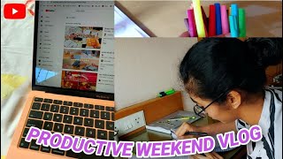 Weekend Routine  10th grade ICSE study vlog boards in 1month 12 pm productive day in my life 2021 [upl. by Ferro]