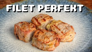 Gegrillte ROSTBRÄTEL FILET  SPIESSE vom SCHWEIN  DIESE MARINADE ROCKT  BBQVideo  0815BBQ [upl. by Atalee253]