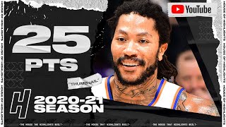 Derrick Rose PUT ON A SHOW 25 Points Highlights vs Clippers  May 9 2021 [upl. by Vareck632]