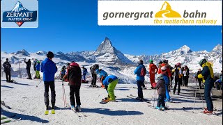 Gornergrat Matterhorn Railway • Zermatt Switzerland • 4K hdr 60fps Video [upl. by Gennaro540]