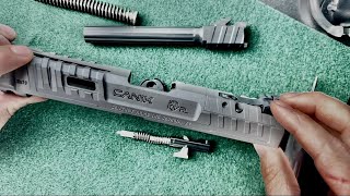 Canik SFX Rival  Basic field strip with firing pin removal [upl. by Horodko388]